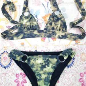 🖤AllSaints Spitafields tan & black bikini